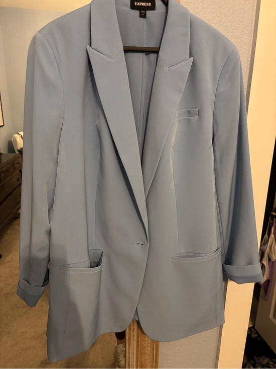 Express Jackets & Blazers - Express Light Blue Men's Tailored Blazer